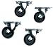 4 Casters (Wheels) for Slim 5 Equipment Racks