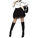 Vktech Sexy Lady Lace Gauze Tutu Women 5 Layer Cake Mini Skirt Black