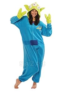 Little Green Man Kigurumi - Adult Costume