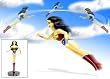 Justice League: Wonder Woman Flying Action Figure