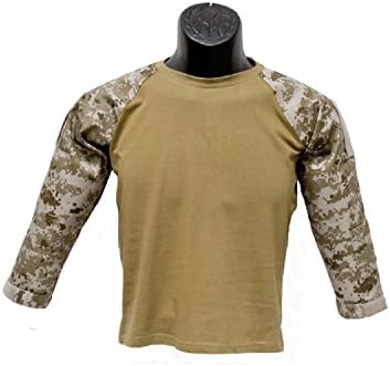 TC Boys Desert Combat Camouflage Military Battle Long Sleeve T Shirt (Small 2-3)
