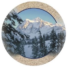 Winter Splendor - Thirstystone Sandstone Coaster Set by Thirstystone