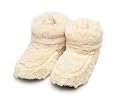 Furry Warmers Fully Microwavable Furry Boots Cream