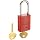 Master Lock Aluminum Lockout/Tagout Padlock, Keyed Different, 1-3/4" Body Length, 1-9/16" Shackle Clearance