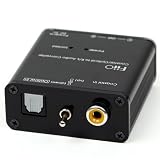 FiiO D3 Digital to Analog Audio Converter With Micca 6ft Optical Toslink Cable - 192kHz/24bit Optical and Coaxial DAC