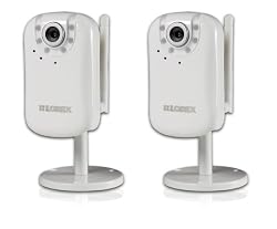 Lorex LNE3003 Wireless Easy Connect Network IP Remote Surveillance Camera (White) (Pack of 2)