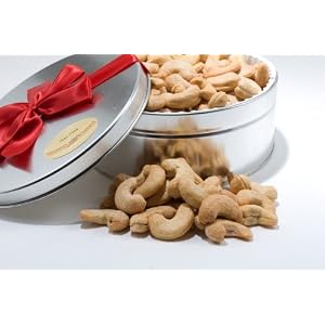 20oz Giant Whole Cashews Gift Tin (Salted) by SuperiorNutStore.com