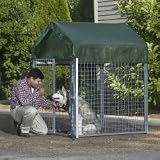  : 4x4x4 Dog Kennel - Green Cover (Green) (4'H x 4'W x 4'D)