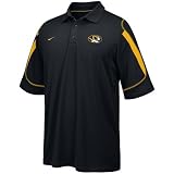 Nike Missouri Tigers Black Stiff Arm 2008 Coaches Sideline Polo