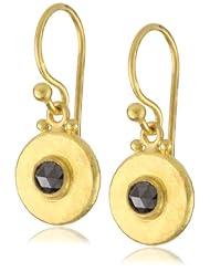 GURHAN "Droplet" Rose-Cut Black Diamond Drop Earrings