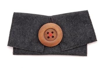 Cinzia Big Button Eyeglass Case - Available in Various Colors