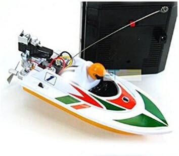 Geamazon HQ 953 1/64 Mini RC Boat Rechargeable High-Speed RC Rowing Model Motorboat Toy For Kids