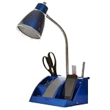 iHome MP3 Organizer iPod Speaker Desk Lamp (Metallic Blue)
