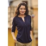 (エディー・バウアー) Eddie Bauer 3/4スリーブレースリブトップ