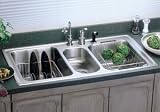 Elkay LGR4322 Lustertone Stainless Steel Sink with 3 holes