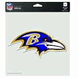 NFL Baltimore Ravens 8-by-8 Inch Diecut Colored Decal