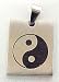 Stainless Steel Yin / Yang Pendant Eastern Philosophy