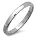 Tungsten Carbide Men's Ladies Unisex Ring Wedding Band 2MM Flat Dome & Polished Shiny Comfort Fit (Available in Sizes 5 to 15)