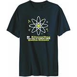 413U58tYWZL. SL160  T Shirt Mens Navy Blue  If Kitesurfing were easy, it would be called Quantum Mechanics  Sports Large
