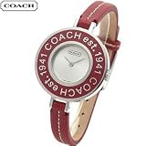 COACH Watches:Coach Heritage 14500876 with Signature Case Back and Red Signature Bezel Women's Watch