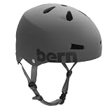 Bern Macon Water Matte Helmet with Distressed Logo