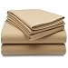 Pinzon Signature 190-Gram Cotton Velvet Flannel Queen Sheet Set, Chamois