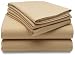 Kitchen & Housewares : Pinzon 190-Gram Velvet Flannel Queen Sheet Set, Chamois