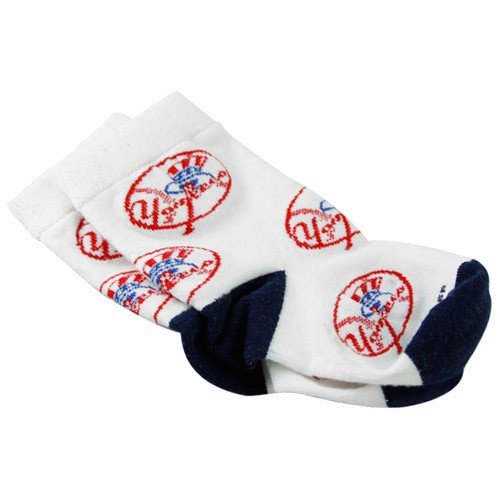 New York Yankees Infant White Mascot Socks (Inf Boot)