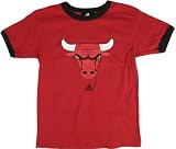 Chicago Bulls Youth Adidas Short Sleeve Ringer Tee