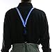 Glovion LED Light Up Illumination Suspenders for Party Favor-Blue