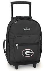 Georgia Bulldogs Rolling Backpack University of Georgia - Wheeled Travel or School Carry-On Travel Bags with Wheels - Best Quality-