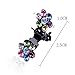 DCDEAL 10/20/30 pcs Crystal Rhinestone Mix Colored Bangs Women Girl Kids Baby Mini Flower Hair Claw Jaw Clip Hair Pin Hair Accessories