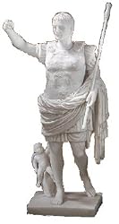 Caesar Augustus statue roman cupid marble sculpture new