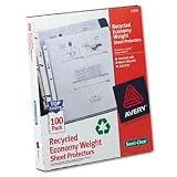 Avery Easy Load Top Loading Recycled Polypropylene Sheet Protectors, 100/box (75537)