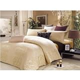 Elegant Jacquard Satin 3-piece King-size Duvet Cover Set
