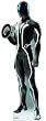 Sam Flynn (Tron Legacy) Glow-In-The-Dark Life-Size Standup Poster