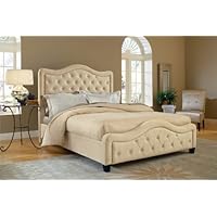Hillsdale Furniture 1566BKRT Trieste Bed Set with Rails, King, Buckwheat
