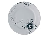 Royal Copenhagen Black Fluted Mega Buffet Dinner Plate - Motif Number 6