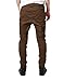 JD Apparel Men's Slim Fit Harem Drop Croptch Joggers Small Dark Wheat