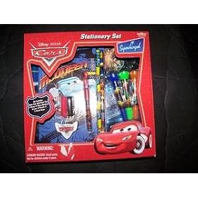 Disney Cars Stationary GIFT Set 10 Piece BACK TO SCHOOL