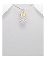 CZ Pendant Necklace In 92.5 Sterling Silver