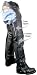 Best Seller Men's Premium Motorcycle Easy Fit Chaps with Zipper On Thigh - Color : black - Size : 40