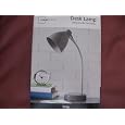 MAINSTAYS DESK LAMP-FLEXIBLE GOOSENECK, IN LINE SWITCH, OVERALL HEIGHT 17 INCHES