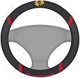 FANMATS NHL Chicago Blackhawks Polyester Steering Wheel Cover