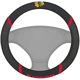 FANMATS NHL Chicago Blackhawks Polyester Steering Wheel Cover