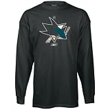 Reebok San Jose Sharks Black Prime Logo Long Sleeve T-shirt
