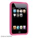 PREMIUM Hot Pink Slicone Skin Rubber Protective Case Cover for Apple Ipod Touch iTouch i-touch