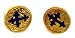 The Vatican Library Collection Men's Blue Cross Cuff Links