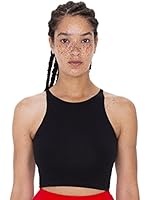 American Apparel Women's Cotton Spandex Sleeveless Crop Top