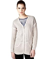 Limited Collection Pure Cotton Open Knit Cardigan